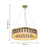 4503-30P, подвесная люстра, D590xH160/1360, 30xG9LEDx2W, 2100LM, 3000K, included Favourite