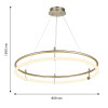 4629-8P, подвесная люстра, D800xH200/1500, LEDx30W, 3460LM, 4000K, included Favourite