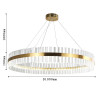 4012-10P, подвесная люстра, D1000xH150/1150, LEDx63W, 5040LM, 3000K, included Favourite