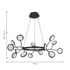 4252-15P, подвесная люстра, D740xH400/1100, 15xLEDx3W, 3825LM, 4000K, included Favourite