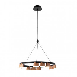 4266-12P, подвесная люстра, D600xH250/1610, LEDx55W, 2400LM, 4000K, included Favourite