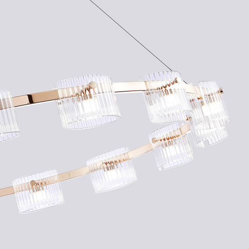 4248-15P, подвесная люстра, D1020xH1300/1500, 15xLEDx4.6W, 1800LM, 4000K, included Favourite