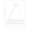 4262-6P, подвесная люстра, D600xH150/1500, LEDx27W, 2160LM, 4000K, included Favourite