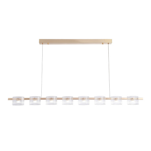 4248-8P, подвесная люстра, L1430xW70xH1300/1500, 8xLEDx5.25W, 960LM, 4000K, included Favourite