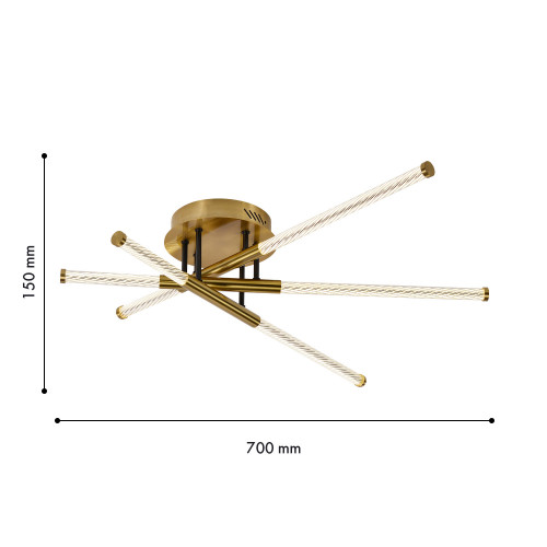 4469-3C, потолочная люстра, D700xH150, LEDx26W, 3560LM, 4000K, included Favourite