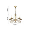 2163-5P, люстра подвесная, D630xH420/970, 5xE14x40W, excluded Favourite