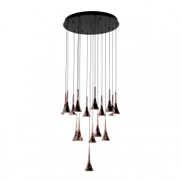 4292-16P, подвесная люстра, D600xH1500/1770, 16xLEDx4W, 6400LM, 4000K, included Favourite
