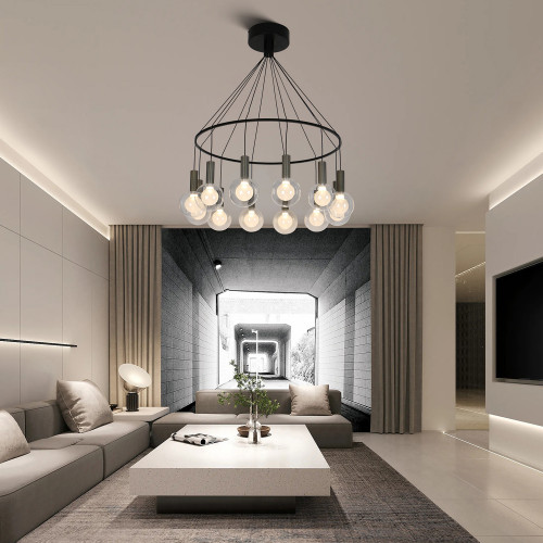4378-12P, подвесная люстра, D650xH760, 12xLEDx3.5W, 2795LM, 4000K, CRI>90, included Favourite