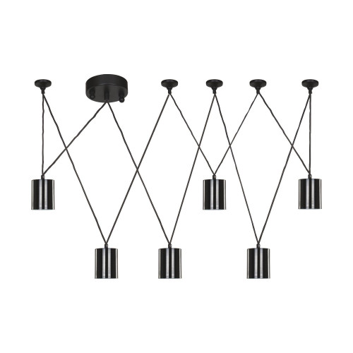 1441-6P, подвесная люстра, D500/1000xH1000, 6xGU10LEDx5W, 2400LM, 3000K, included Favourite