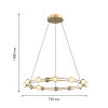 4382-15P, подвесная люстра, D750xH1880, 15xLEDx3.6W, 3850LM, 4000K, CRI>90, included Favourite