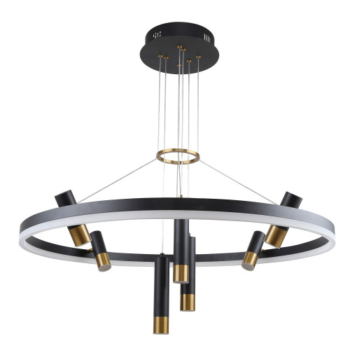3097-8P, подвесная люстра, D800xH600/1000, LEDx48W + 7xLEDx3W, 4690LM, 4000K, included Favourite