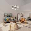 4184-6P, подвесная люстра, D600xH150/1200, 4xG9LEDx10W, excluded + LEDx70W + LEDx20W, 4050LM, 3000-6000K, included, remote control Favourite