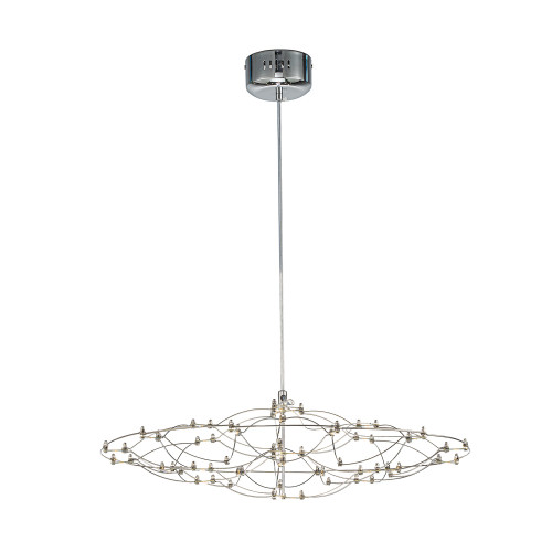 4305-6P, подвесная люстра, D585xH190/2190, LEDx23W, 5300LM, 3000K/4500K/6000K, included, remote control Favourite