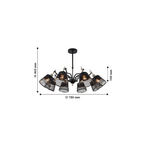 2197-8U, люстра, D780xH340/460, 8xE14x40W, excluded Favourite