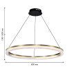 4400-8P, подвесная люстра, D800xH100/1500, LEDx42W, 3675LM, 4000K, IP20, included Favourite