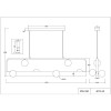 4072-6P, подвесная люстра, L1200xW240xH200/1200, 6xG9LEDx10W, excluded + LEDx18W, 700LM, 4000K, included Favourite