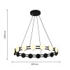 4601-6P, подвесная люстра, D600xH100/1200, 16xLEDx2W, 2880LM, 3000K, included Favourite