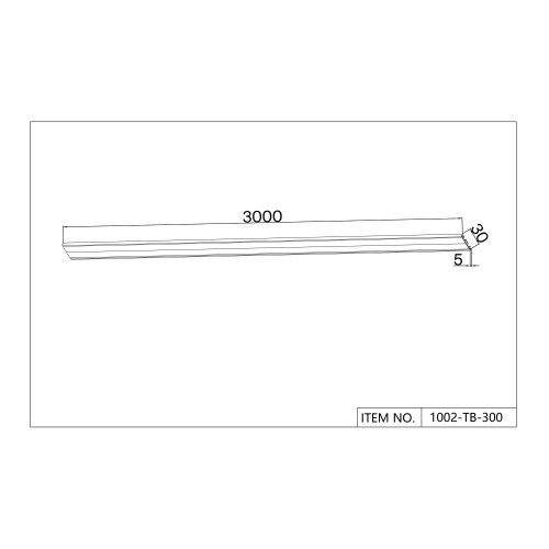 1002-TB-300, шинопровод, L3000xW30xH5, IP20 Favourite