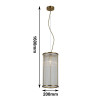 2907-1P, подвес, D200xH400/1600, 1xE14x60W, excluded Favourite
