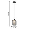 4602-1P, подвес, D150xH205/1200, 1xE14x60W, excluded Favourite