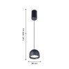 4510-1P, подвес, D80xH140/1800, LEDx8W, 850LM, 4000K, IP20, CRI>90, included Favourite