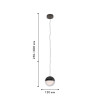 4369-1P, подвес, D120xH250/1800, LEDx5W, 350LM, 4000K, CRI>90, included Favourite