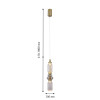 4238-1P, подвес, D100xH610/1800, LEDx12W, 1040LM, 4000K, included Favourite