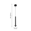 4402-1P, подвес, D120xH500/1500, LEDx6W, 525LM, 4000K, IP20, included Favourite