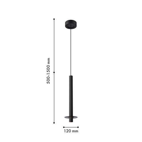 4402-1P, подвес, D120xH500/1500, LEDx6W, 525LM, 4000K, IP20, included Favourite