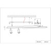 4076-2C, потолочный светильник, L1000xW120xH160, LEDx50W, 2200-4200LM, 3000-6000K, included, remote control Favourite