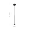 4403-1P, подвес, D120xH500/1500, LEDx6W, 525LM, 4000K, IP20, included Favourite