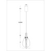 4257-1P, подвес, D150xH390/1890, LEDx4.3W, 520LM, 4000K, included Favourite