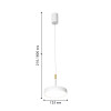 4505-1P, подвес, D125xH210/1800, LEDx10W, 650LM, 4000K, CRI>90, included, dimmer Favourite