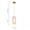 4624-2P, подвес, D190xH420/1925, LEDx16W, 860LM, 3000K, included Favourite