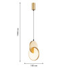 4608-1P, подвес, L180xW170xH405/1980, LEDx7W, 910LM, 3000K, included Favourite