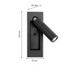 4494-1W, настенный светильник, D65xW55xH155, LEDx3W, 200LM, 4000K, included, switch Favourite
