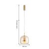4235-1P, подвес, D260xH460/1800, LEDx12W, 1300LM, 4000K, included Favourite
