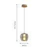 4625-1P, подвес, D200xH210/1745, LEDx10W, 490LM, 3000K, included Favourite