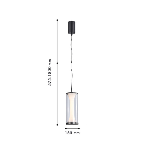 4245-1P, подвес, D165xH575/1800, LEDx12W, 294LM, 4000K, included Favourite