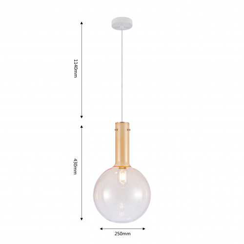 4102-1P, подвес, D250xH470/1630, 1xE27x60W, excluded Favourite
