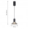 4622-1P, подвес, D180xH400/1480, 1xLEDx6W, 480LM, 3000K, included Favourite