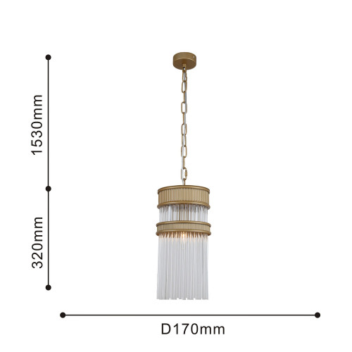 4200-1P, подвес, D170xH490/1850, 1xE14x40W, excluded Favourite