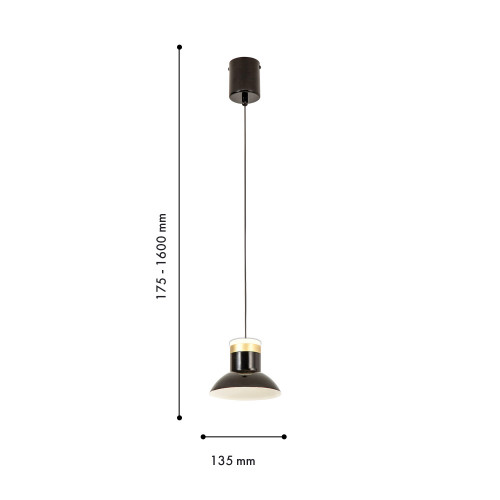 4516-1P, подвес, D135xH175/1600, LEDx10W, 800LM, 4000K, included Favourite