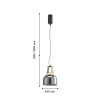 4243-1P, подвес, D260xH500/1800, LEDx6W, 639LM, 4000K, included Favourite
