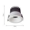 4420-1C, врезной светильник, D85xH75, cutout:D75, LEDx9W, 770LM, 4000K, IP20, CRI>90, beam angle:36, included Favourite