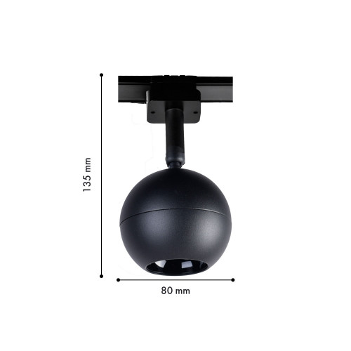 4227-1U, трековый светильник, D80xH135, LEDx8W, 42V, 500LM, 3000-6000K, CRI>90, included Favourite