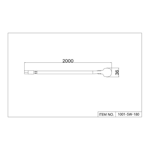 1001-SW-180, сетевой шнур, L2000xW36, IP20 Favourite