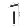 4586-1P, трековый светильник, D30xL145xH1500, LEDx6W, 48V, 410LM, 2700-5700K, CRI>90, beam angle:24, included Favourite