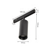 4582-1U, трековый светильник, D60xL145xH130, LEDx18W, 48V, 1020LM, 2700-5700K, CRI>90, beam angle:36, included Favourite
