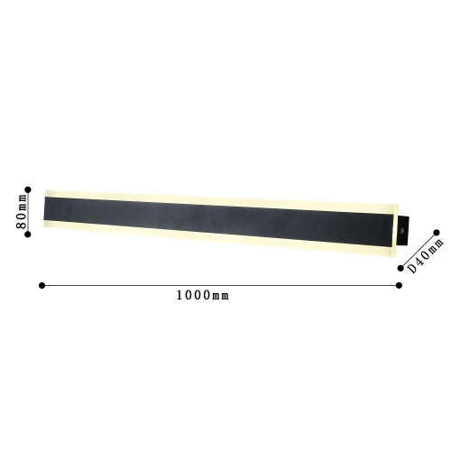 4045-1W, уличный светильник, D50xL1000xW80, LEDx22W, 995LM, 3000K, IP65, included Favourite